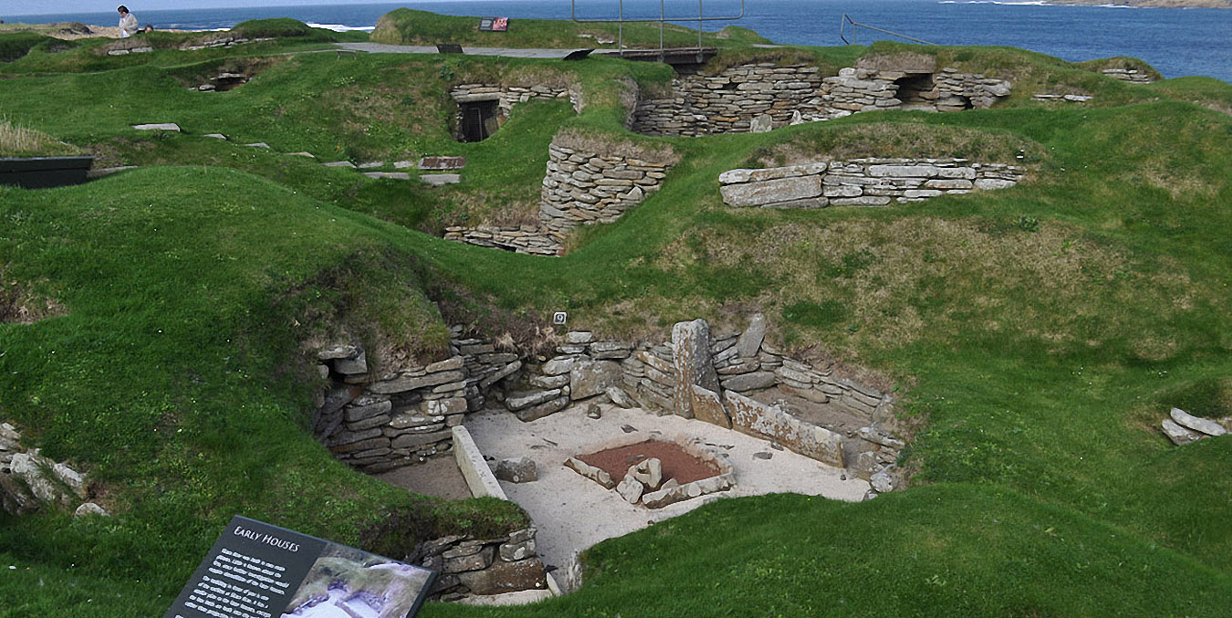 Orcades : le village néolithique de Skara Brae