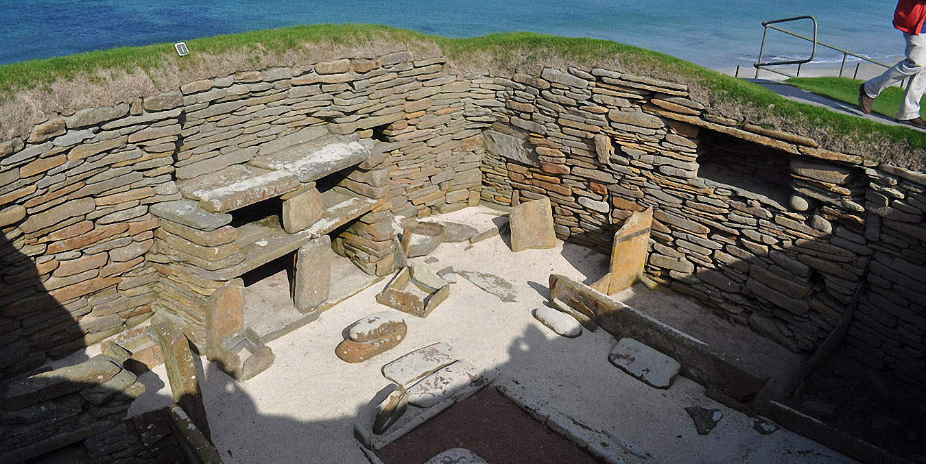 Orcades : le village néolithique de Skara Brae